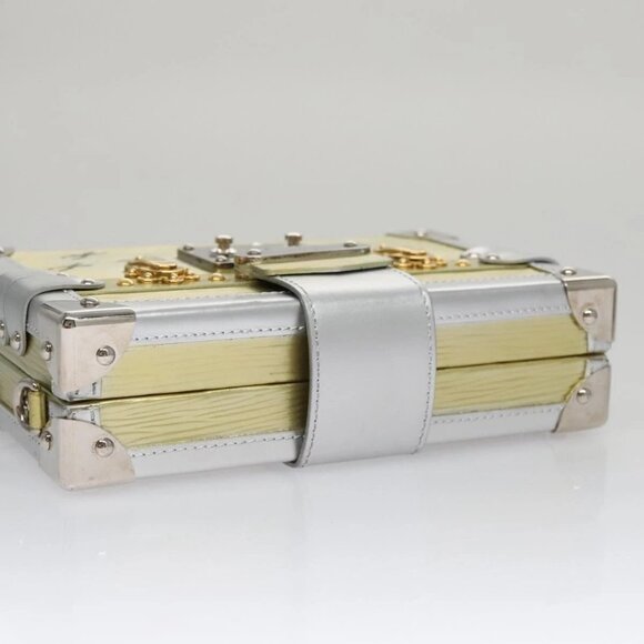 LOUIS VUITTON Epi Metallic Petite Mar Bag Silver Gold M54652 LV Auth 108234 - Picture 5 of 16